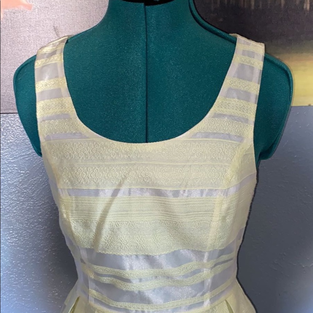Charlotte Russe Yellow and White Party Dress